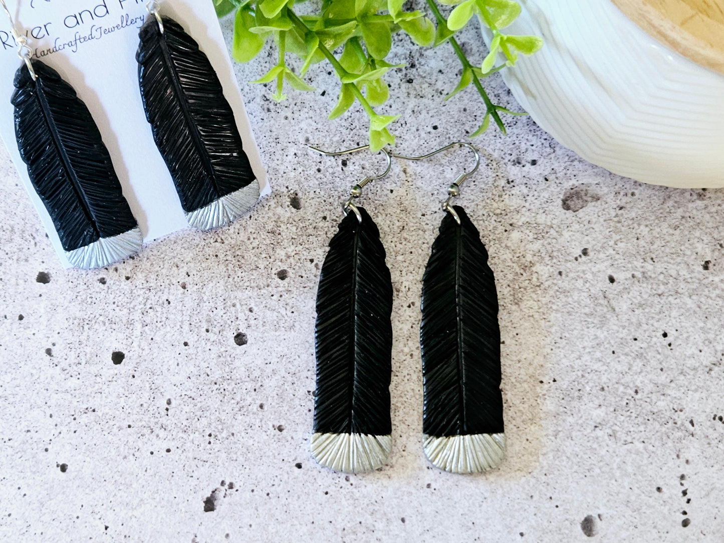 Huia Feather Earrings