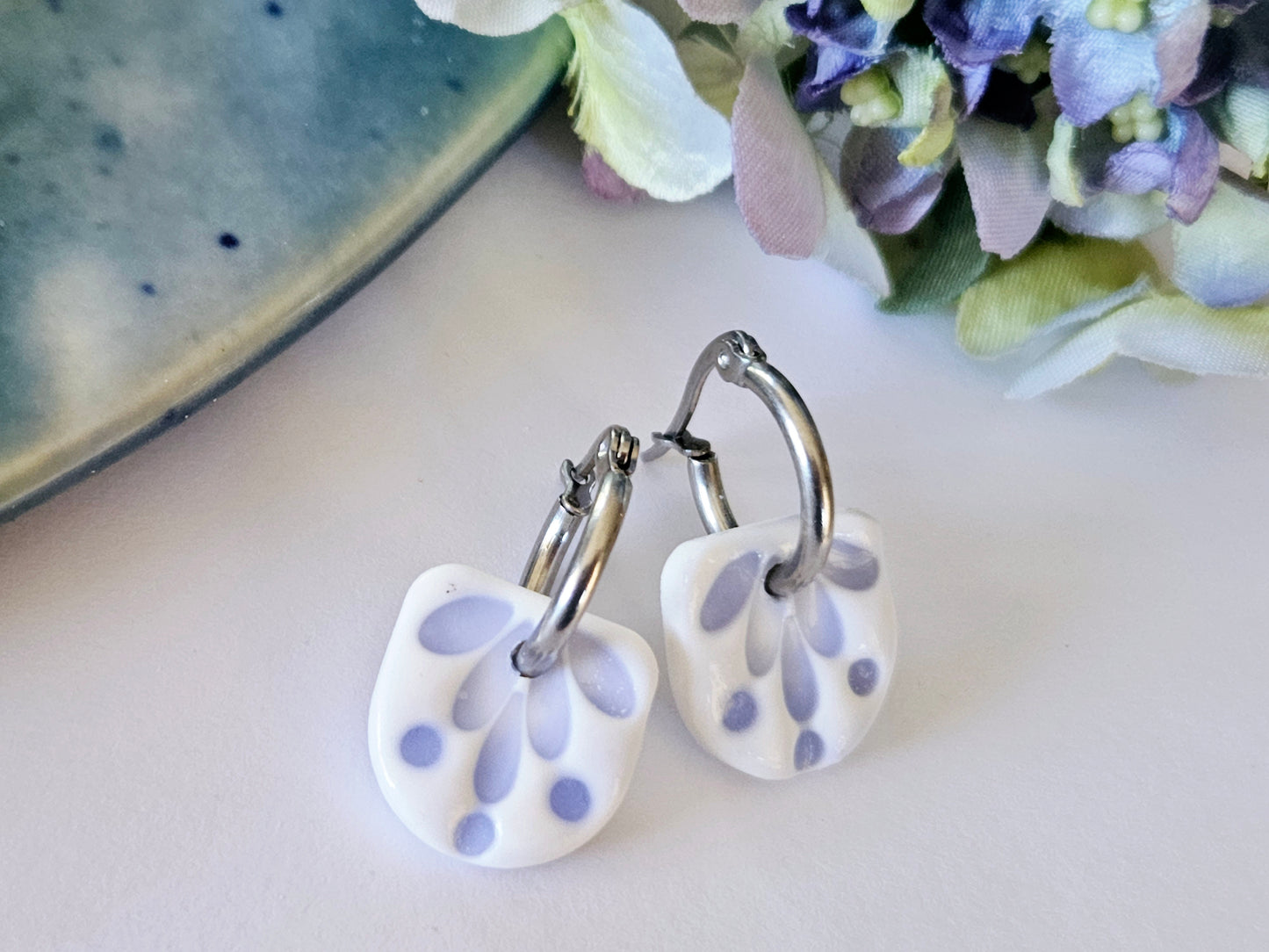 Porcelain Floral Hoops