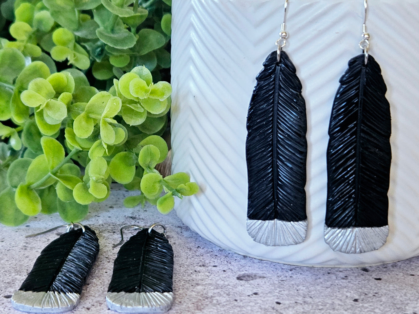 Huia Feather Earrings