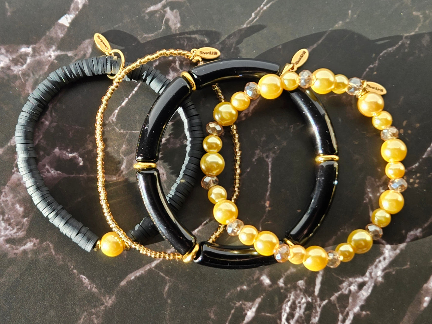Stacking Bracelets Starry Night Stack