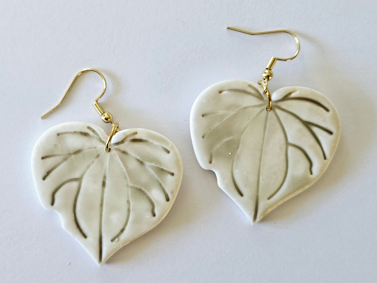 Porcelain Kawakawa Earrings