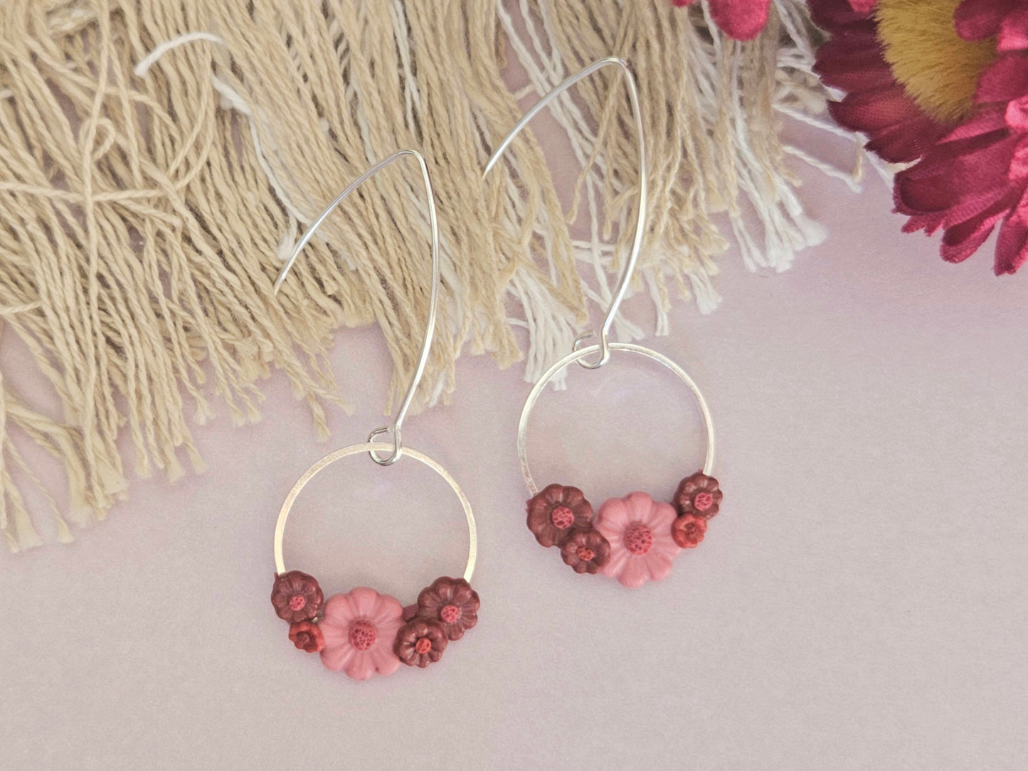 Shades of Red Earrings