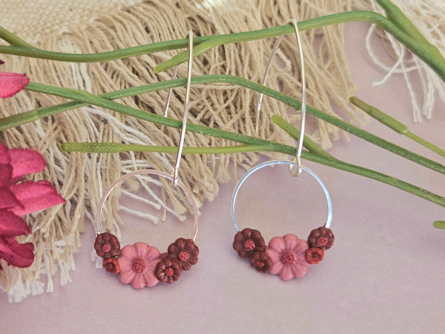 Shades of Red Earrings