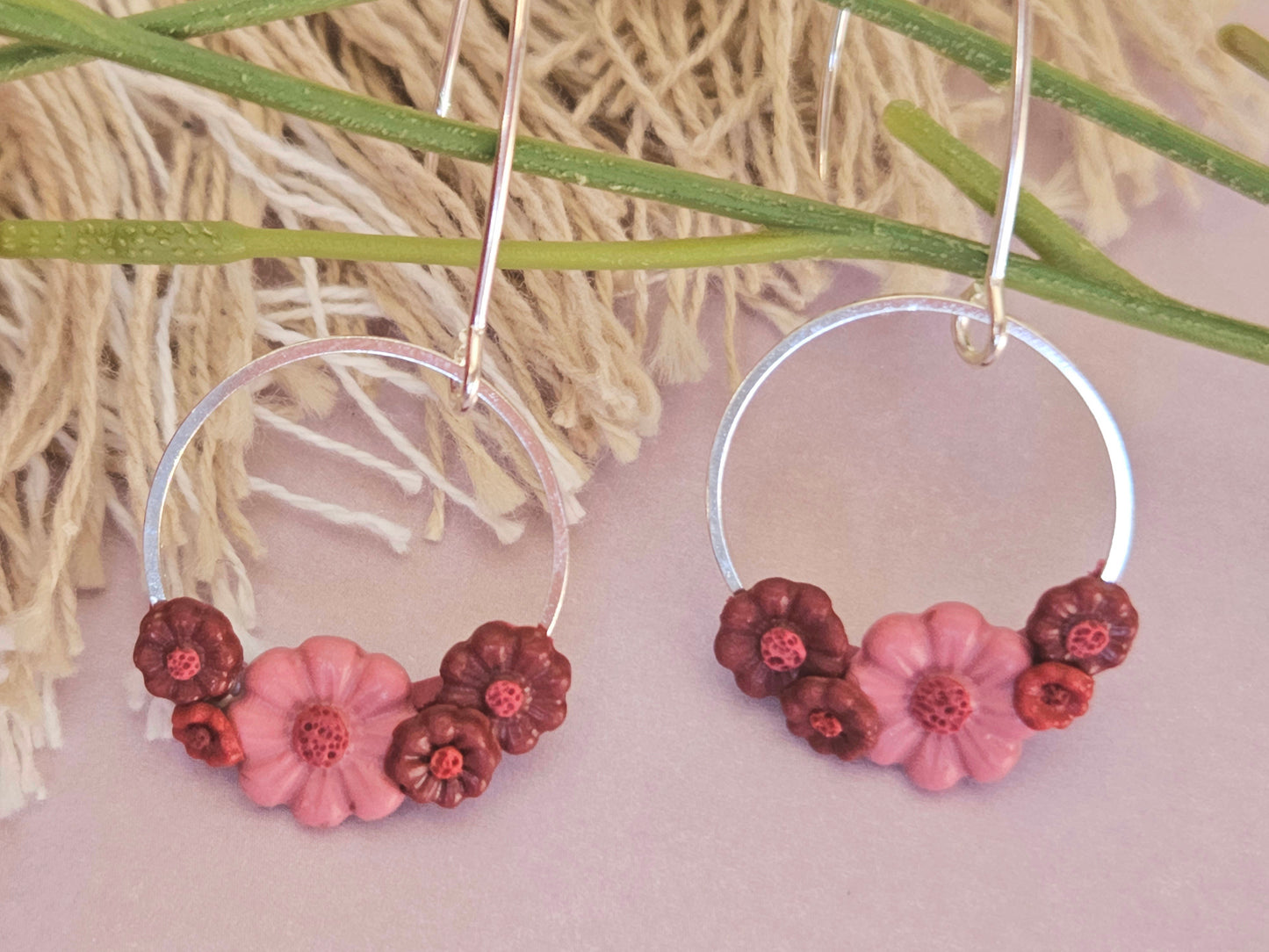 Shades of Red Earrings