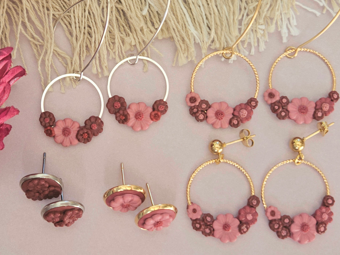 Shades of Red Earrings