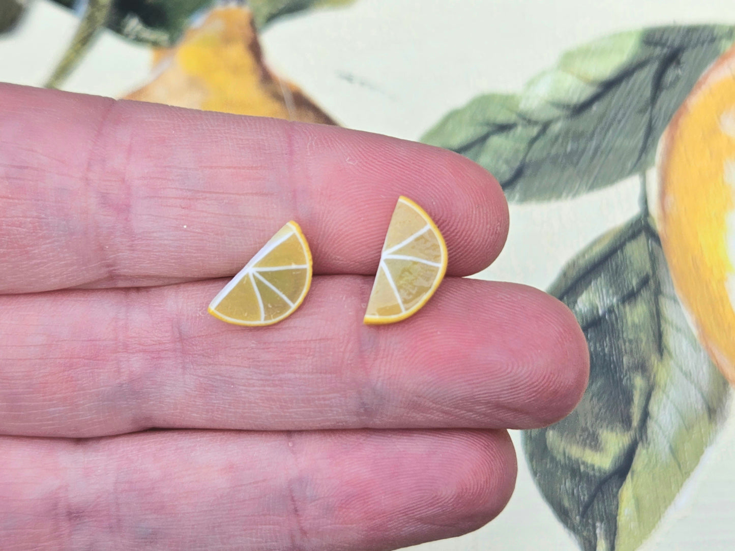 Lemon Half Studs