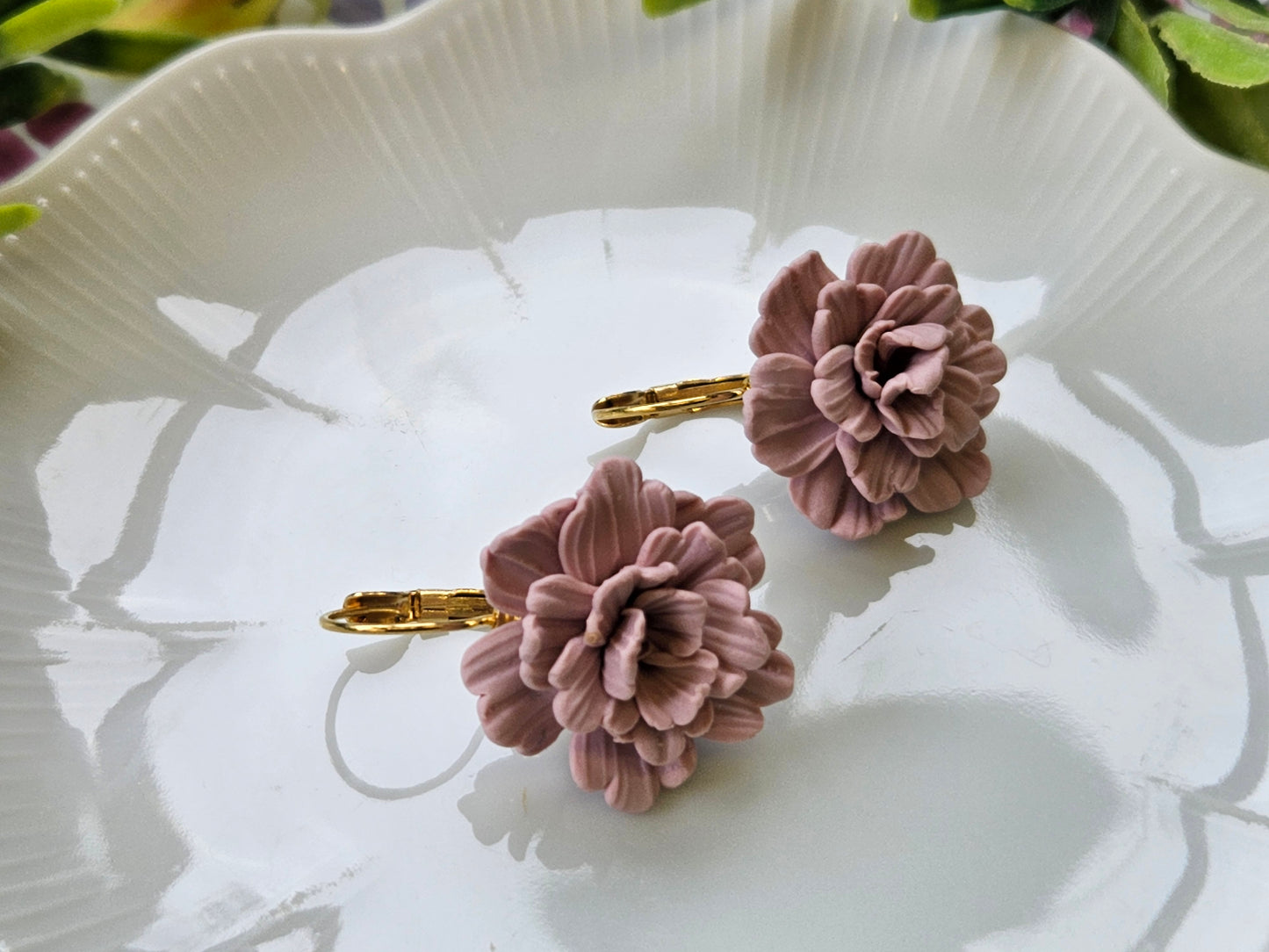 Carnation Dusty Pink Earrings