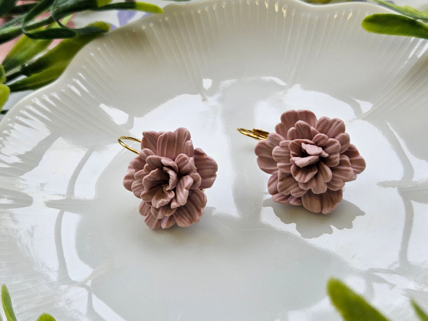 Carnation Dusty Pink Earrings