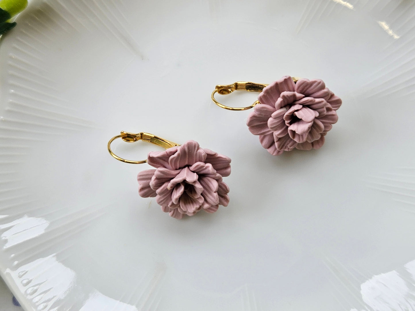 Carnation Dusty Pink Earrings