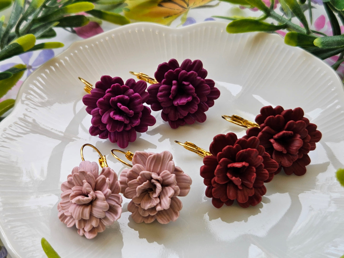 Carnation Dusty Pink Earrings