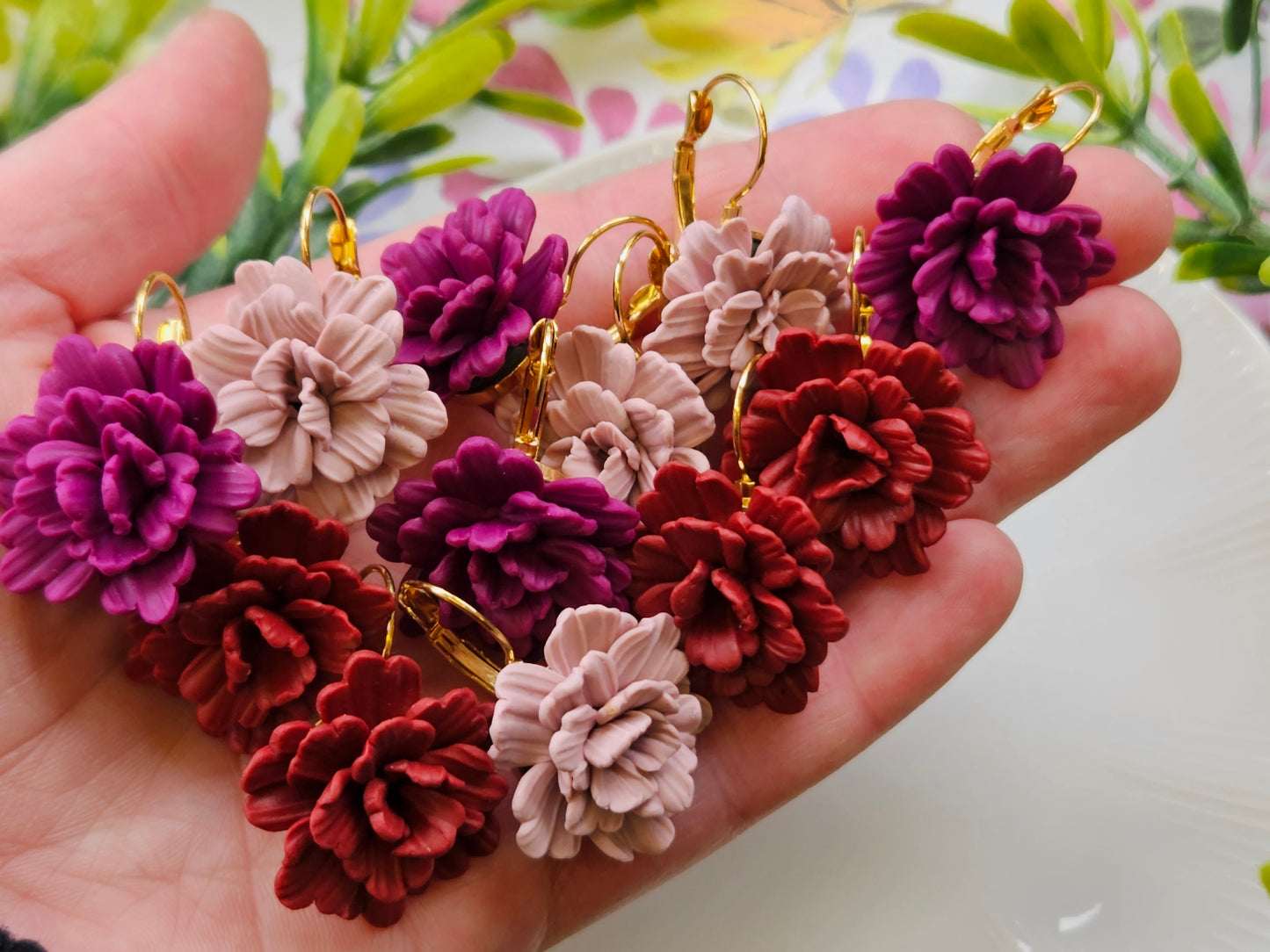 Carnation Dusty Pink Earrings