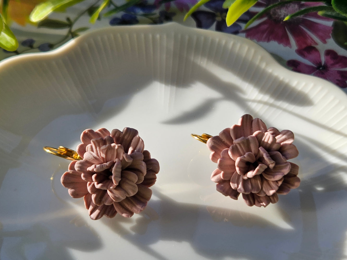 Carnation Dusty Pink Earrings