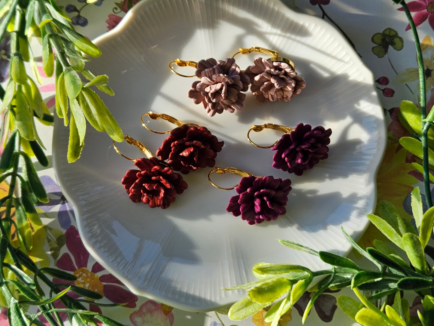 Carnation Dusty Pink Earrings