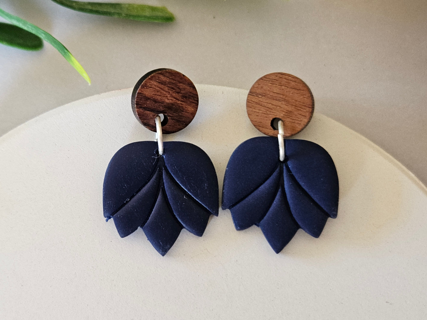 Accent Navy Earrings