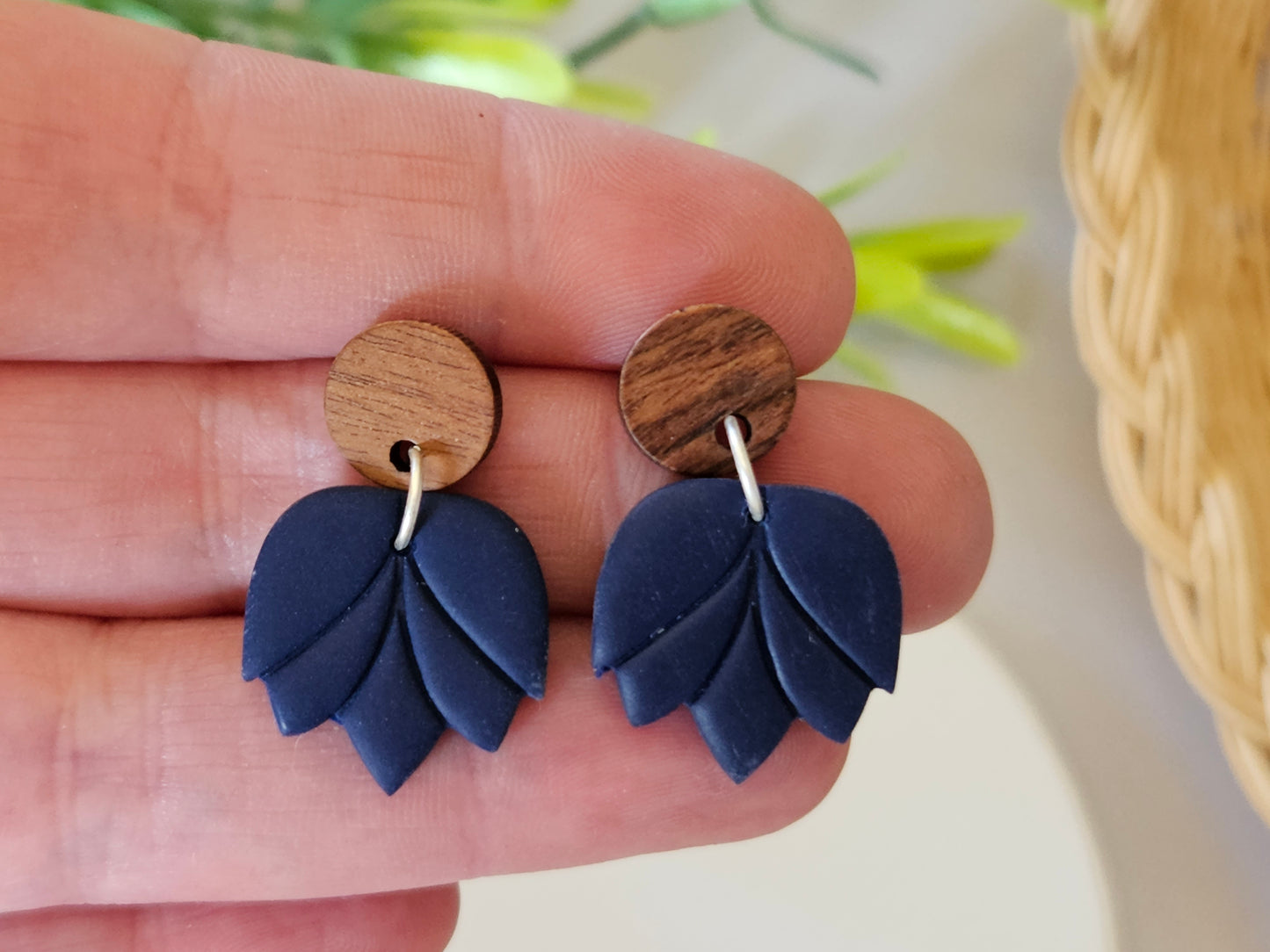 Accent Navy Earrings