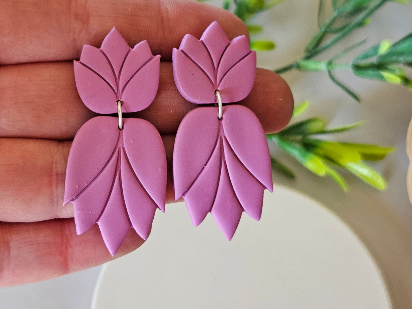 Accent Pink Large Earring