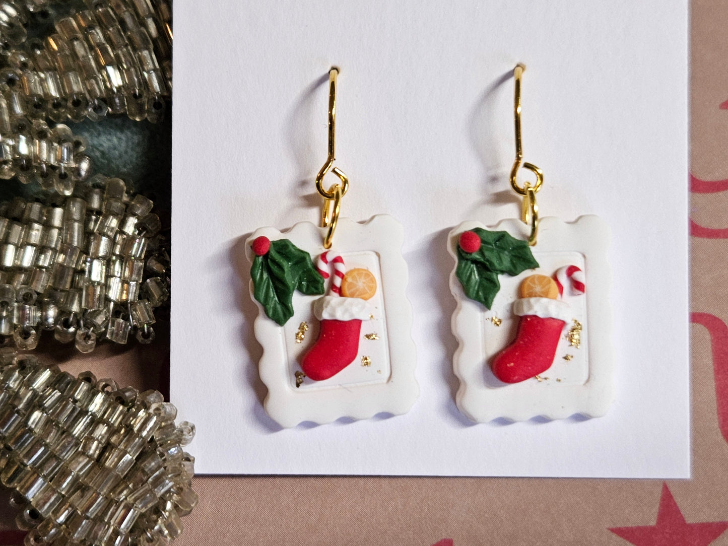 Christmas Small Stamp Earrings