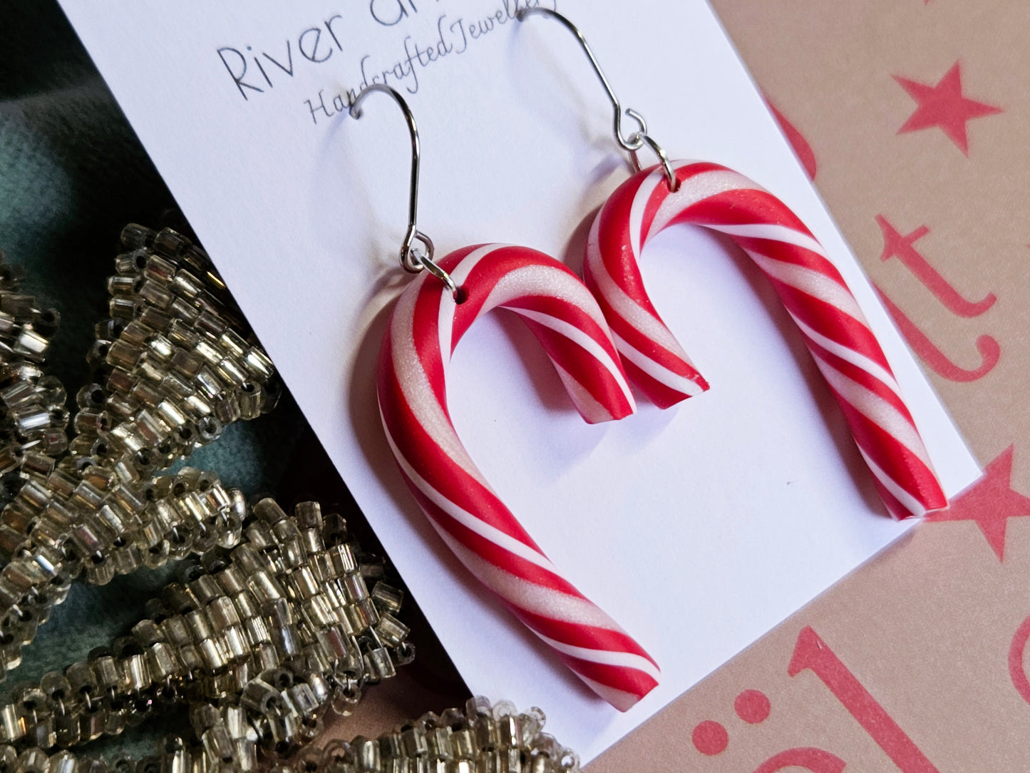 Christmas Candy Cane Earrings