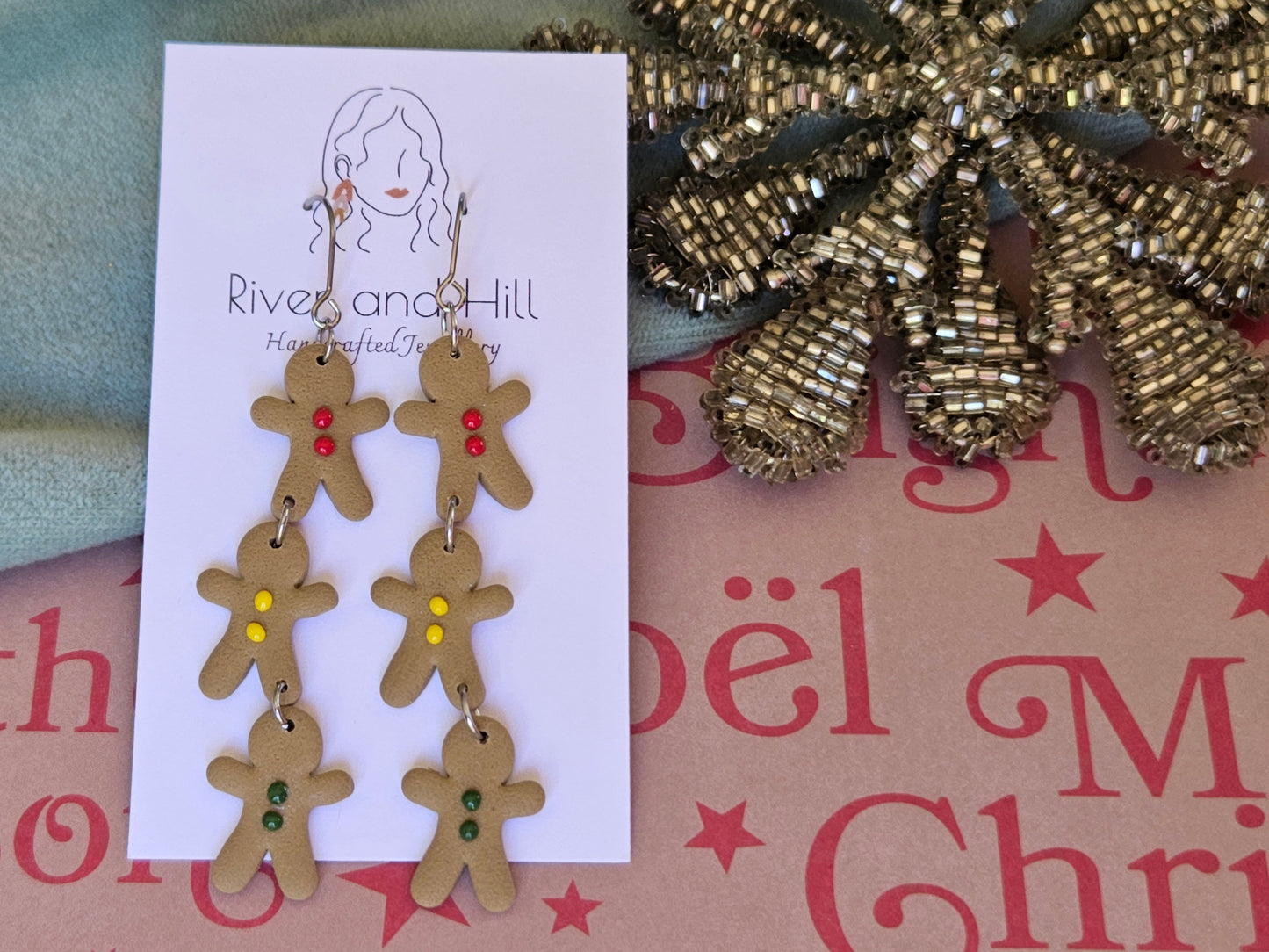 Christmas Gingerbread Men Dangles