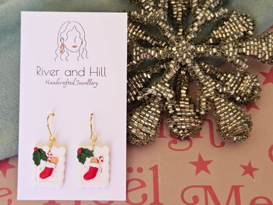 Christmas Small Stamp Earrings