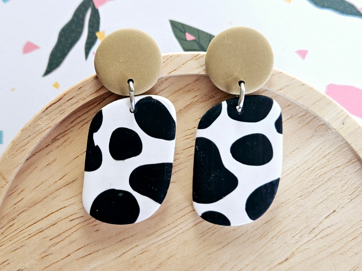 Cow Print Earrings