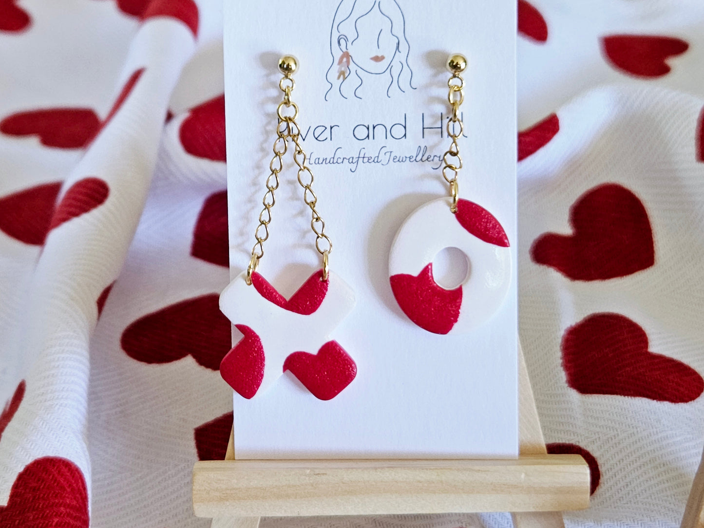 Hearts Collection X O Dangles