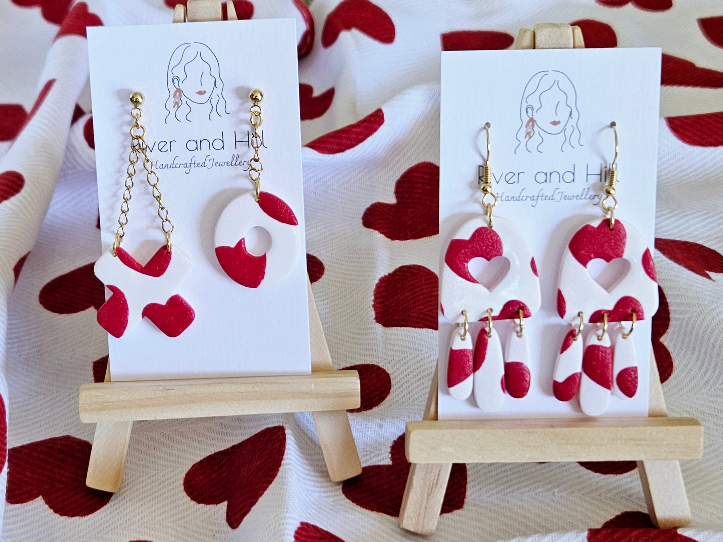 Hearts Collection X O Dangles