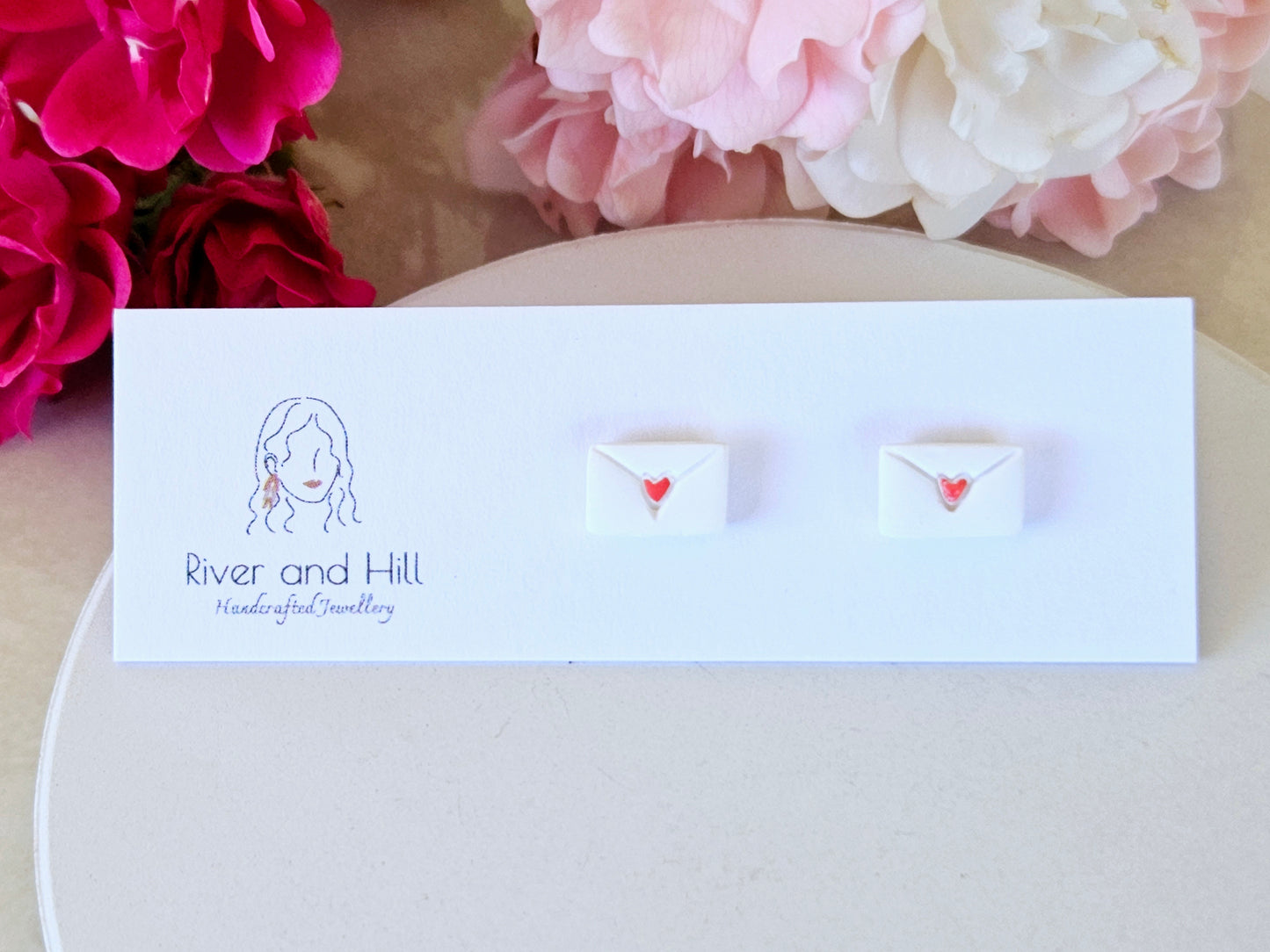 Hearts Collection Love Letters Studs