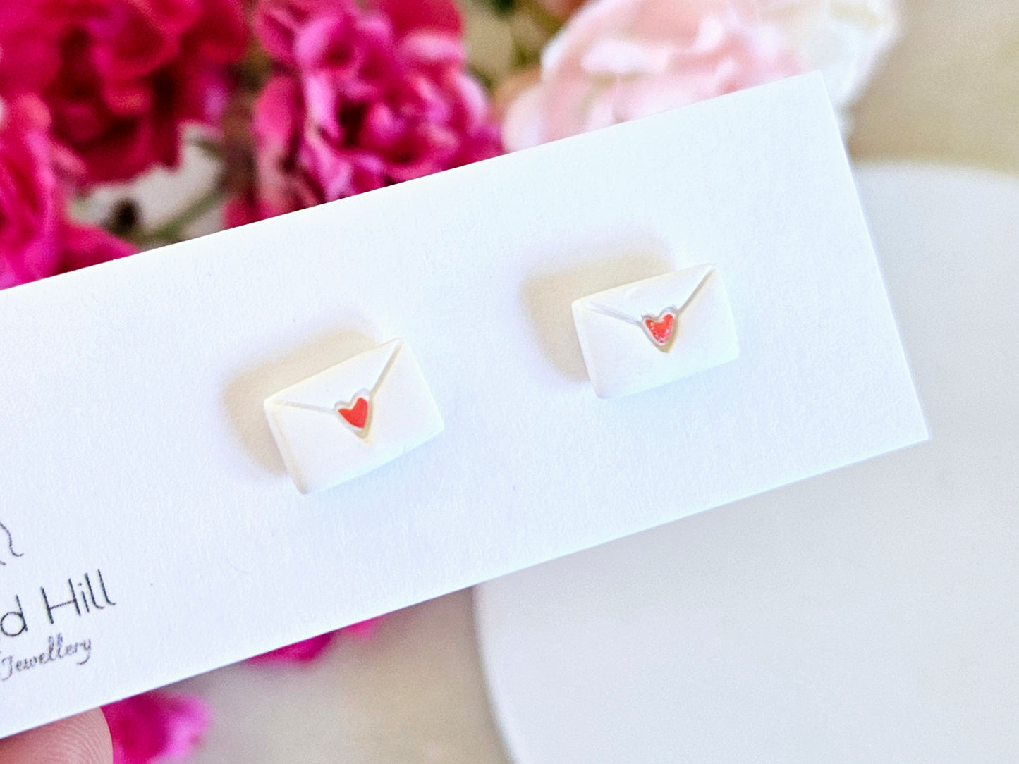 Hearts Collection Love Letters Studs