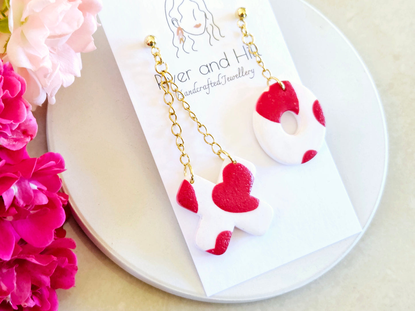 Hearts Collection X O Dangles