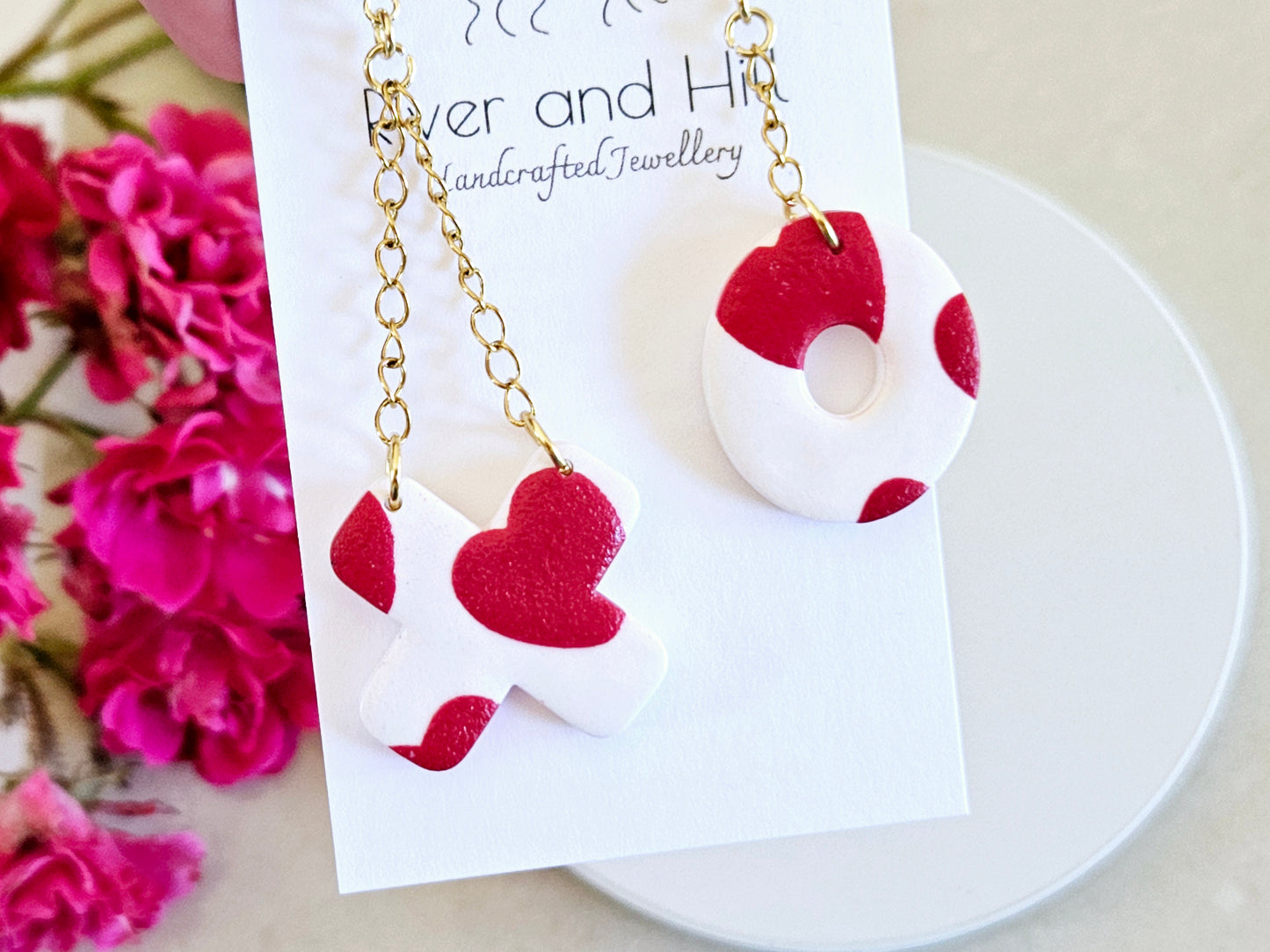 Hearts Collection X O Dangles