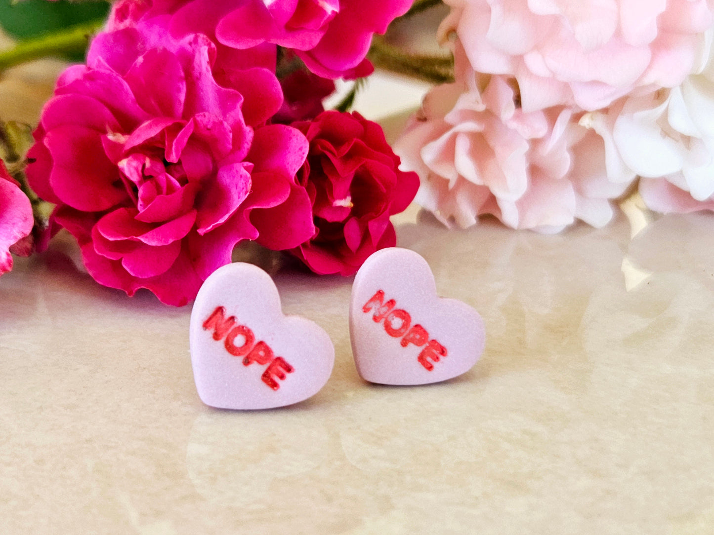 Hearts Collection Love Heart Candy Studs