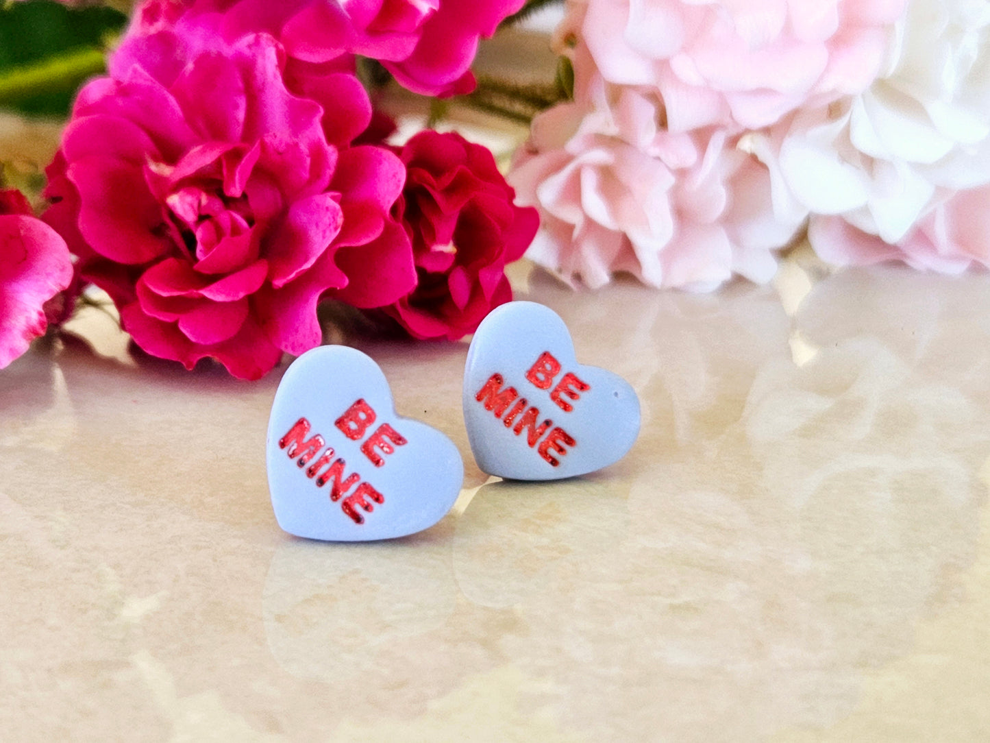 Hearts Collection Love Heart Candy Studs