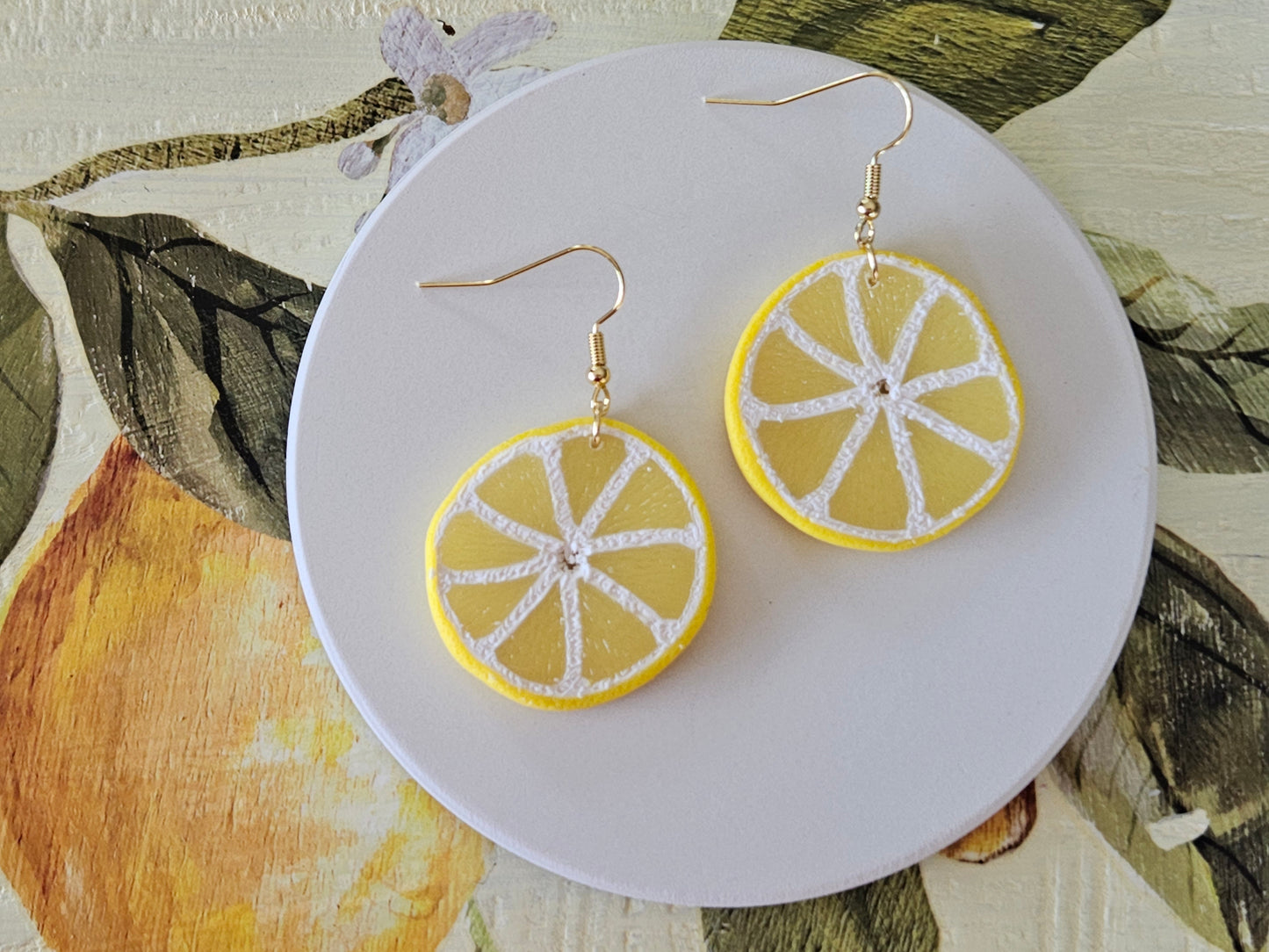 Lemon Slice Earrings