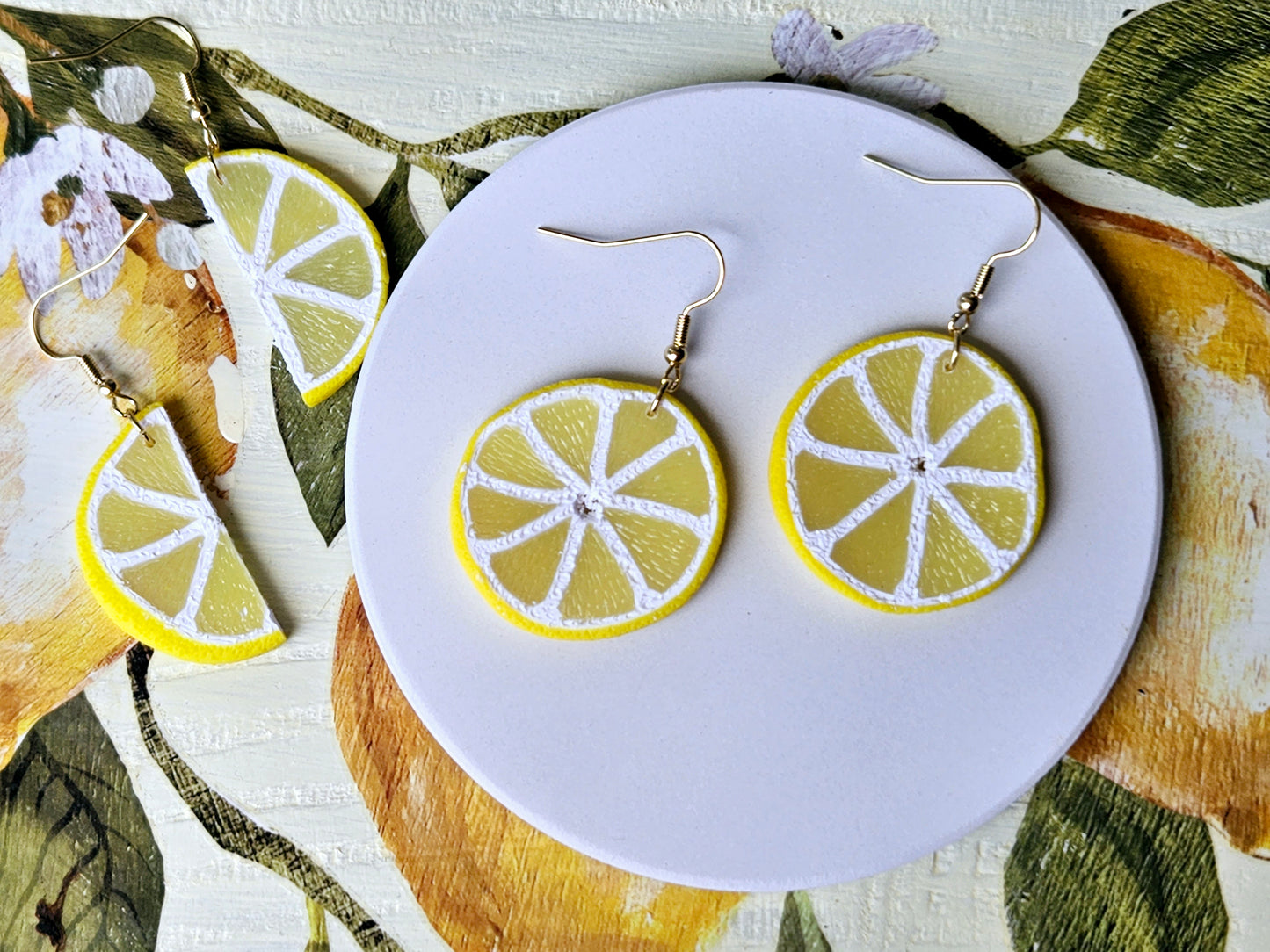 Lemon Slice Earrings