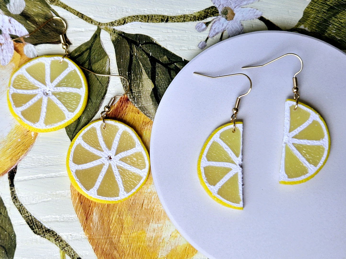 Lemon Slice Earrings