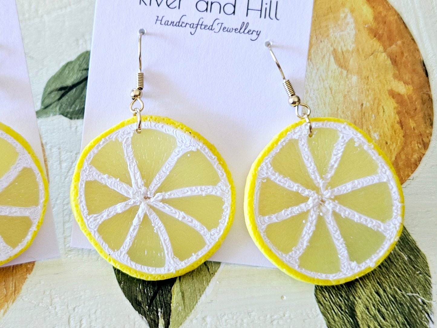 Lemon Slice Earrings