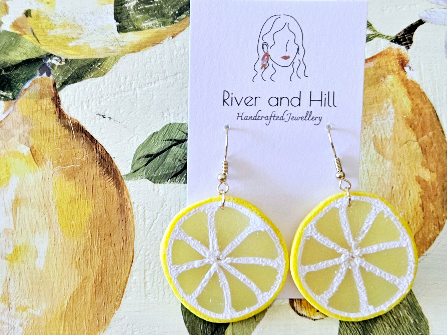 Lemon Slice Earrings