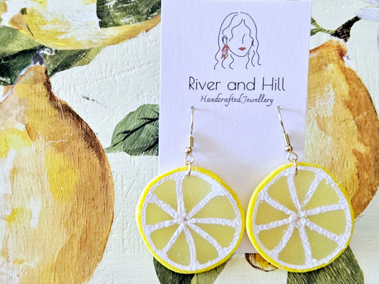 Lemon Slice Earrings