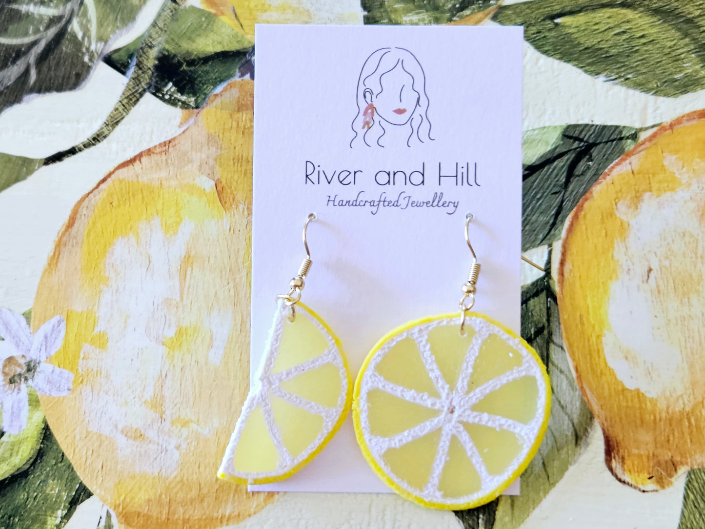 Lemon Slice Mixed Earrings