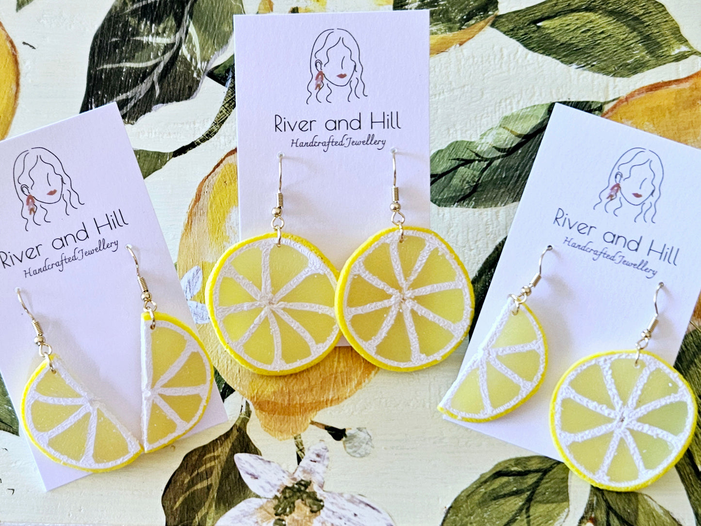 Lemon Slice Mixed Earrings