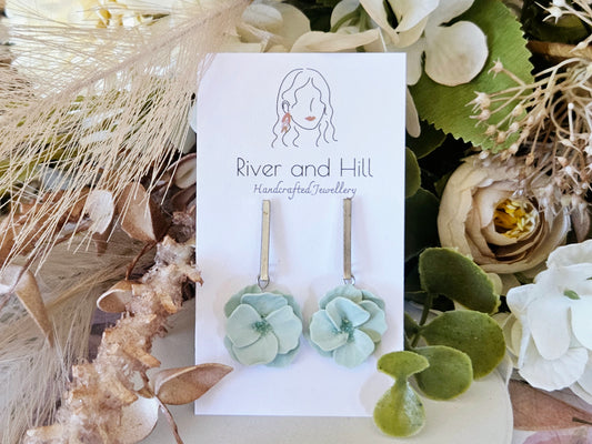 Floral Bloom Bar Earrings