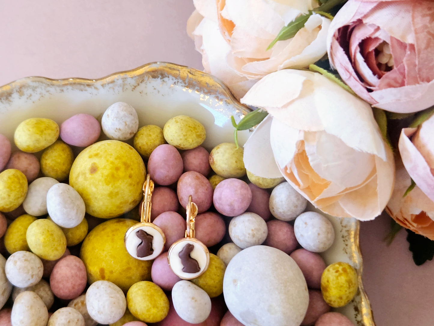 Easter Chocolate Bunny Earrings