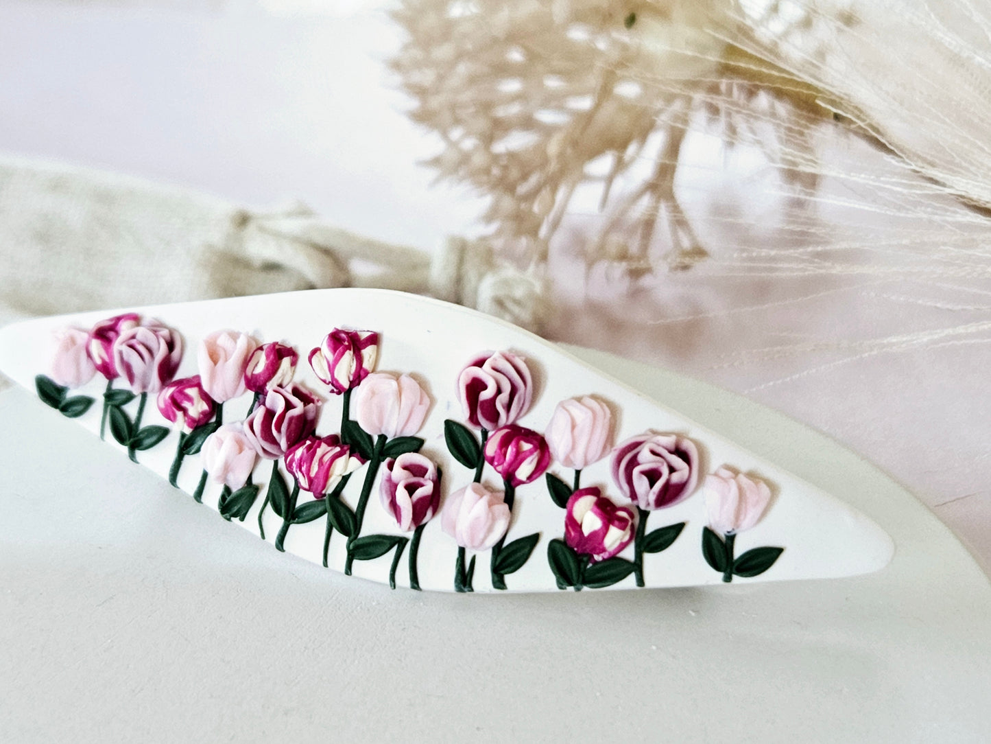 Birth Flower Collection January Carnation Hair Barrette