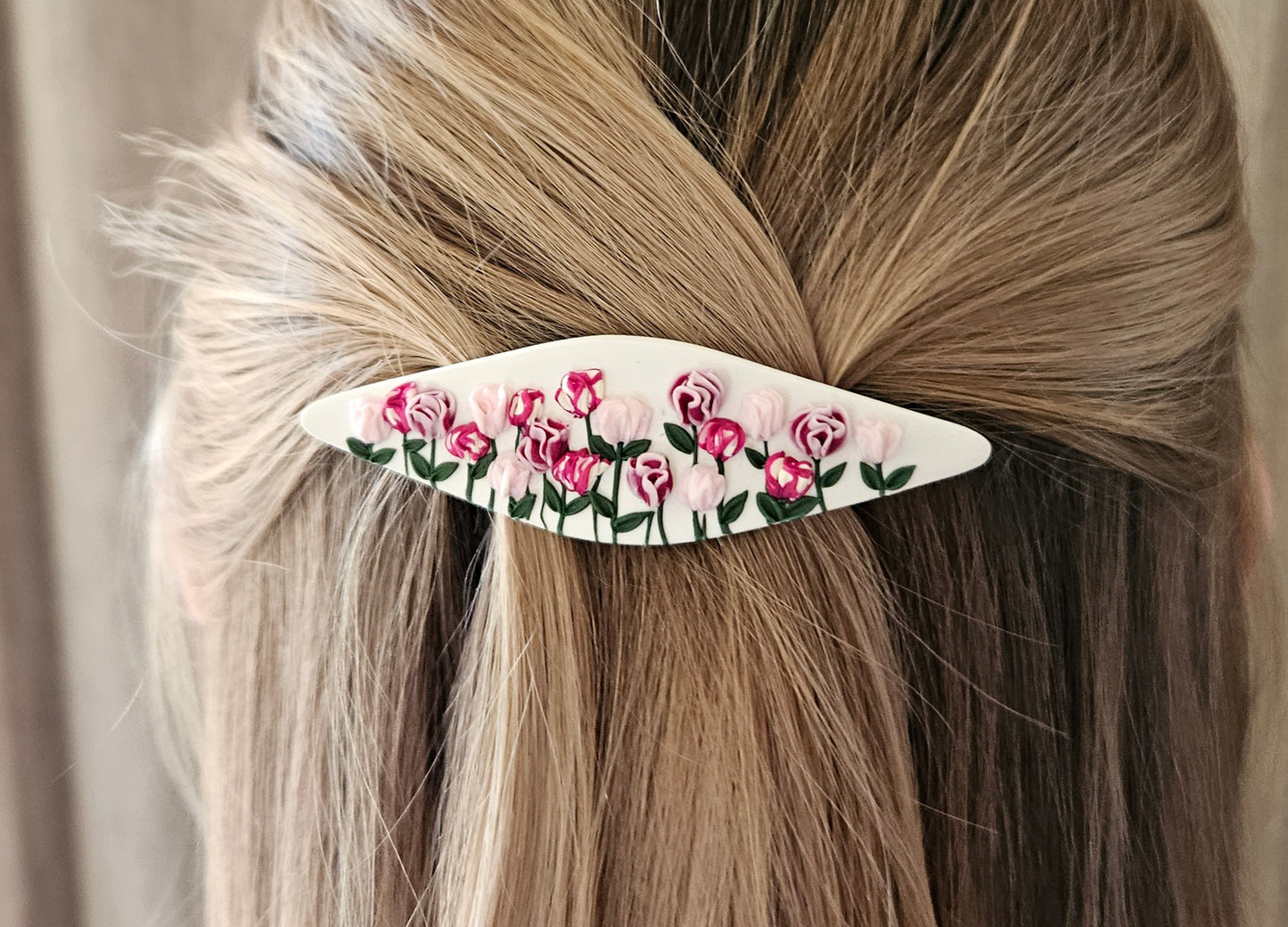 Birth Flower Collection January Carnation Hair Barrette