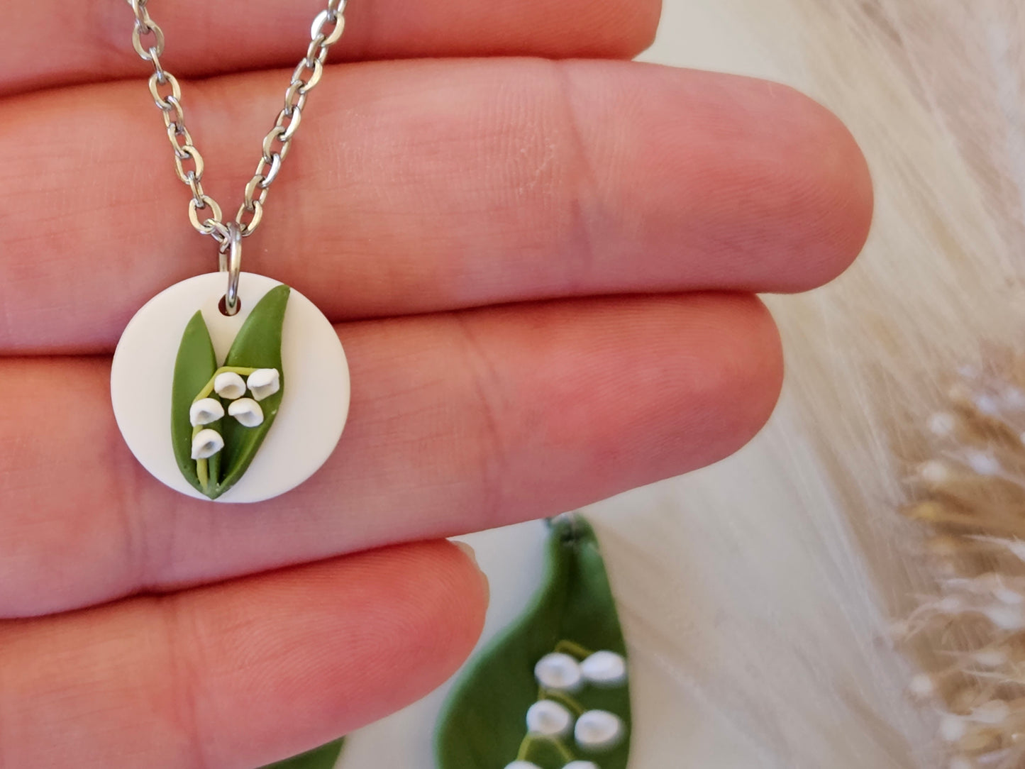 Birth Flower Collection May Lily of the Valley Necklace