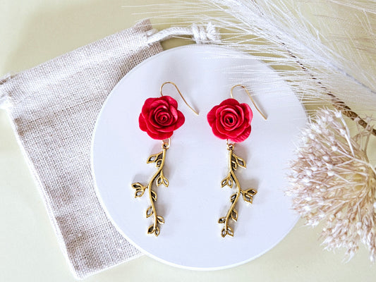 Birth Flower Collection June Rose Earrings