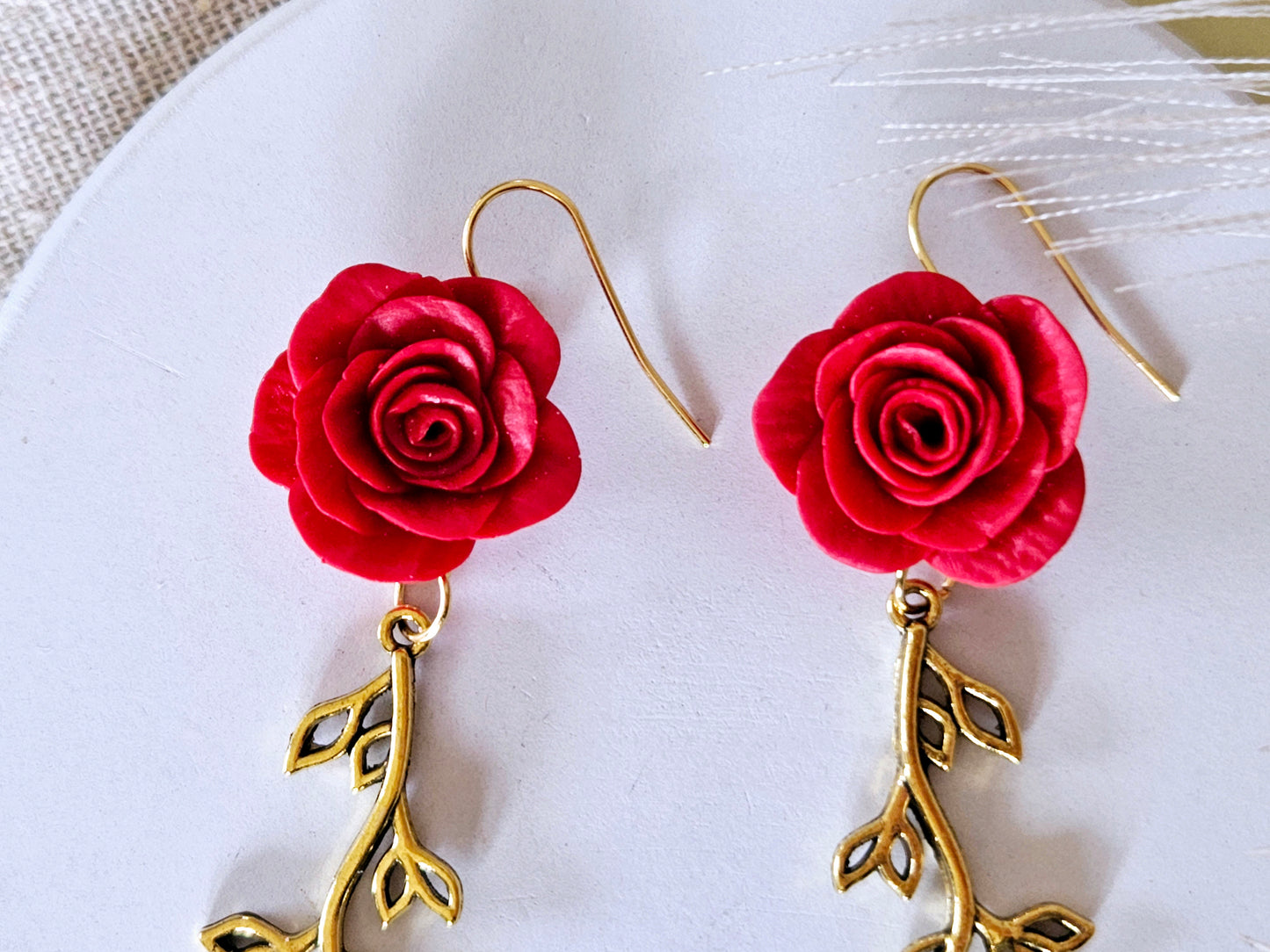 Birth Flower Collection June Rose Earrings