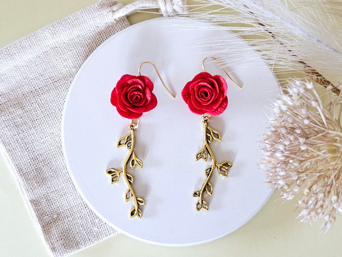 Birth Flower Collection June Rose Earrings