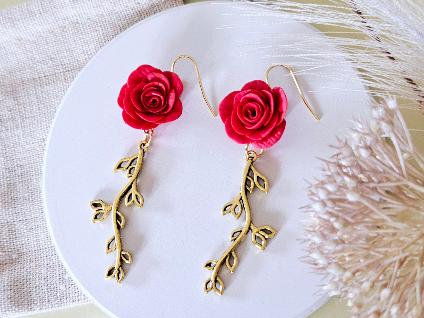 Birth Flower Collection June Rose Earrings